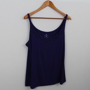 New York & Company Purple Tank Top